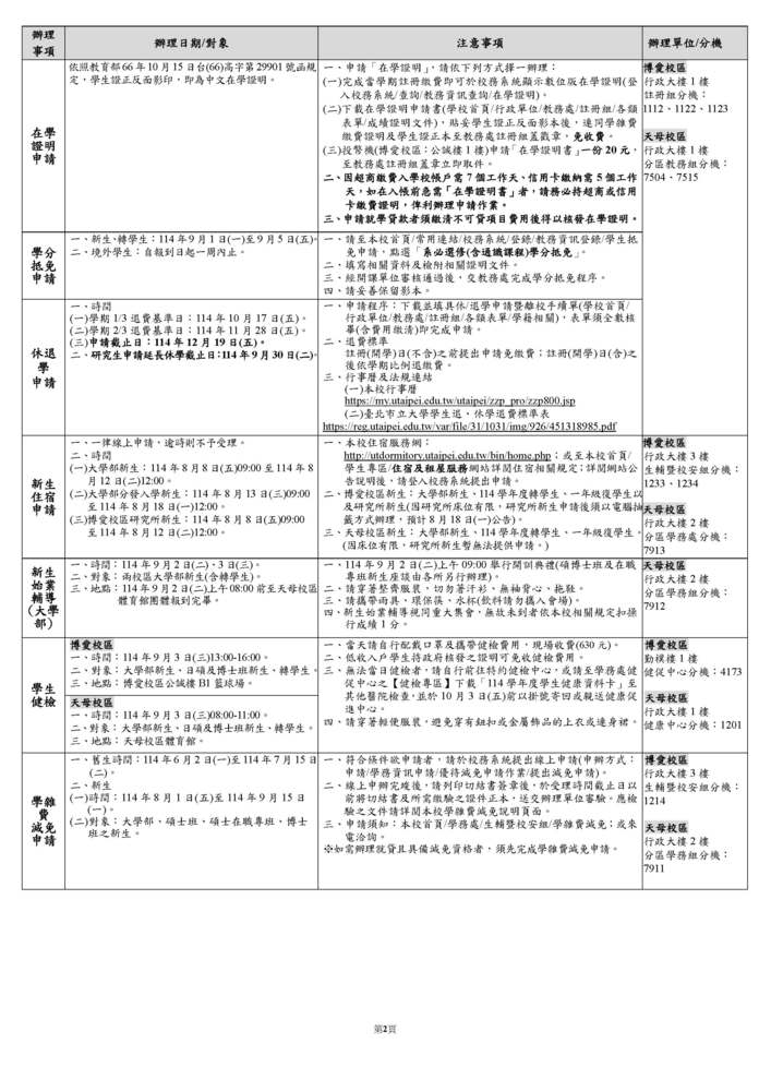 【教務處公告】111學年度第1學期註冊須知圖片